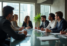 Diversité en entreprise : impact sur la performance et résultats Groupe diversifie de professionnels en réunion de travail